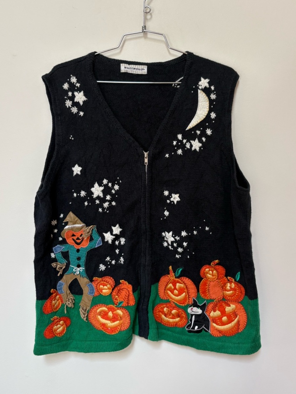 Vintage 90’s White Stag Halloween Sweater Vest Size Large